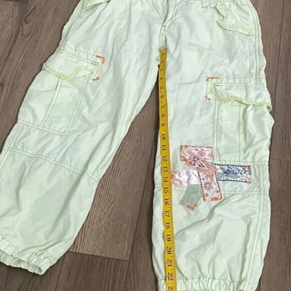 Miss Me Patchwork Light Green‎ Capri Pants MEDIUM - Picture 2 of 7